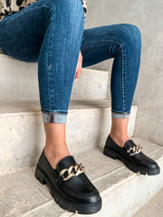 Columbia Black Loafers