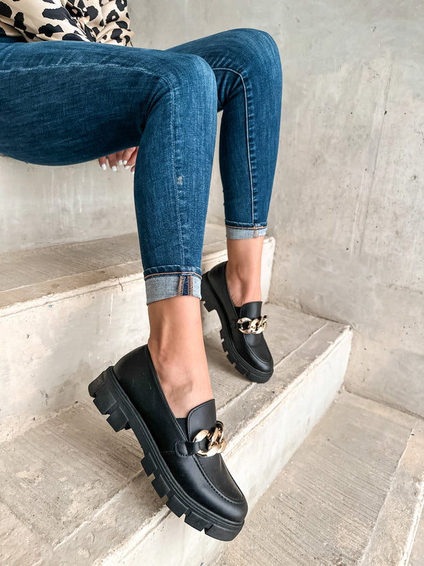 Columbia Black Loafers