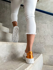 Boston Sneakers White & Orange