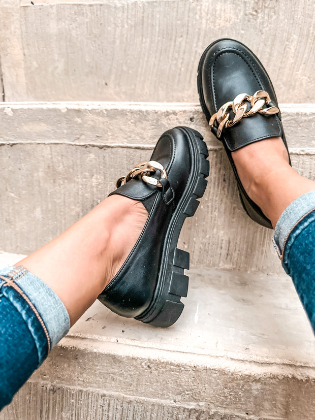 Columbia Black Loafers