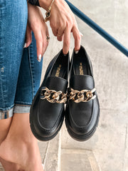 Columbia Black Loafers