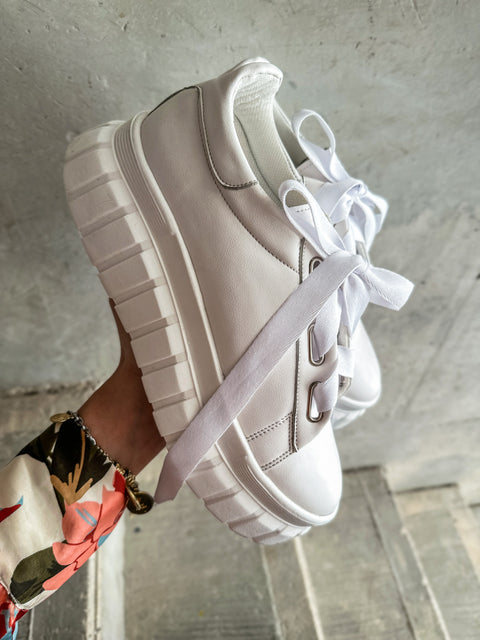 Brooklyn Vail White Sneakers