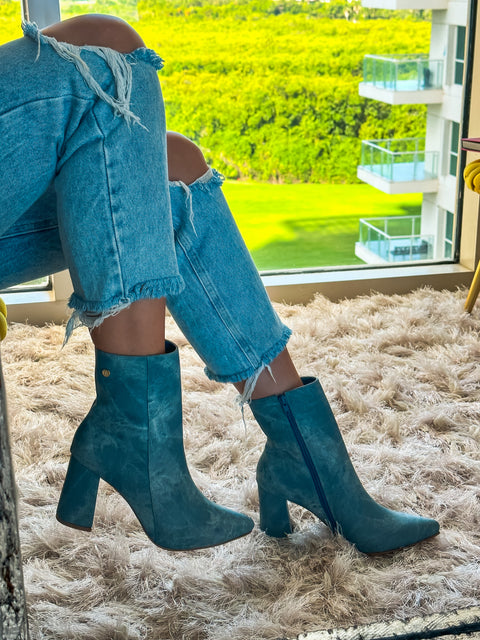 Blooming Boots Denim Blue