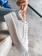 Reno White Diamond Sneakers