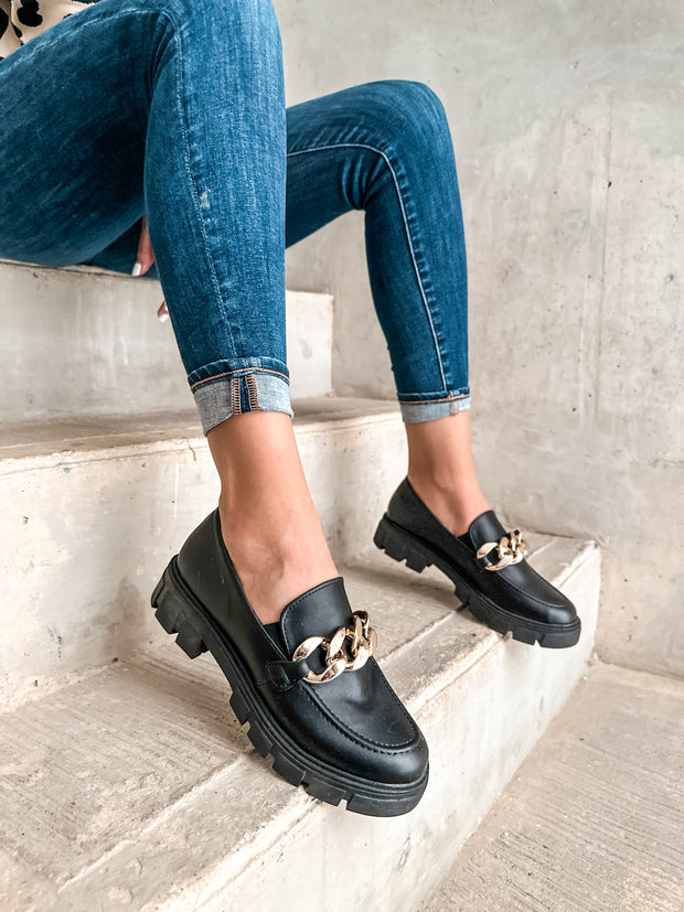 Columbia Black Loafers