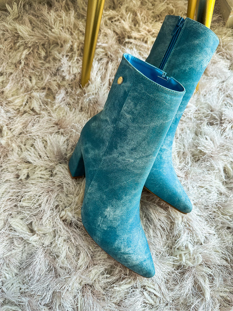 Blooming Boots Denim Blue