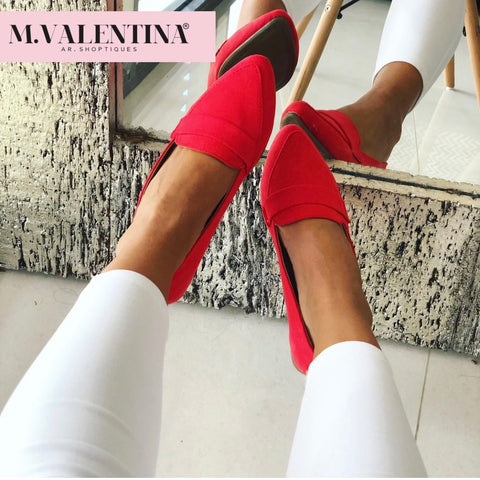 Flats Bali color Rojo