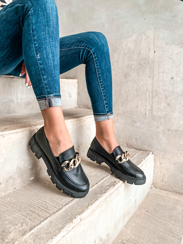 Columbia Black Loafers