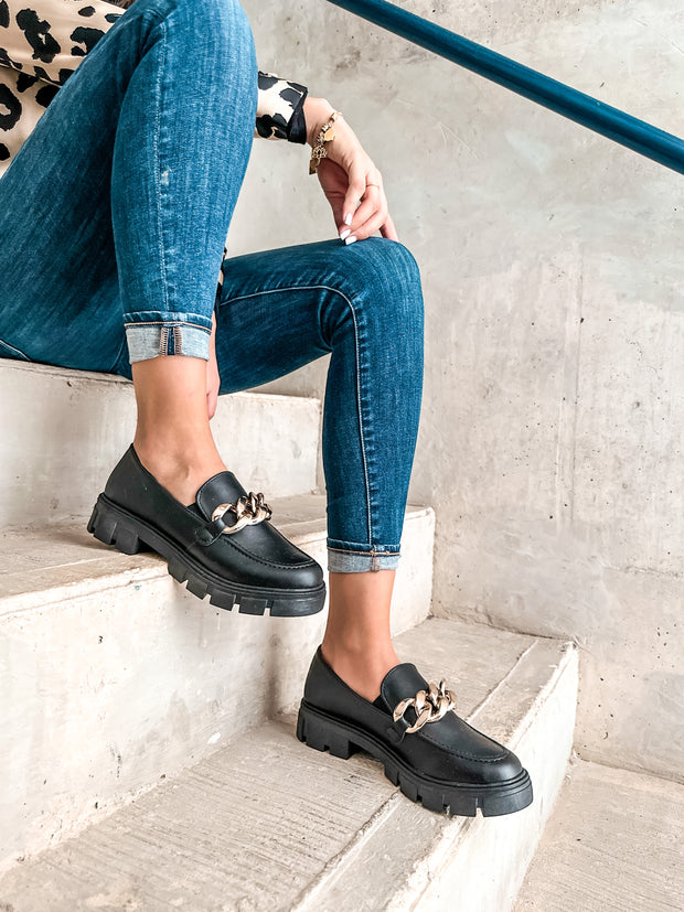Columbia Black Loafers