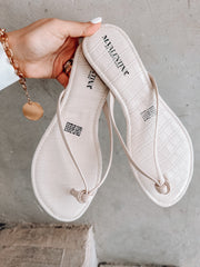 Niza White Coco Sandals