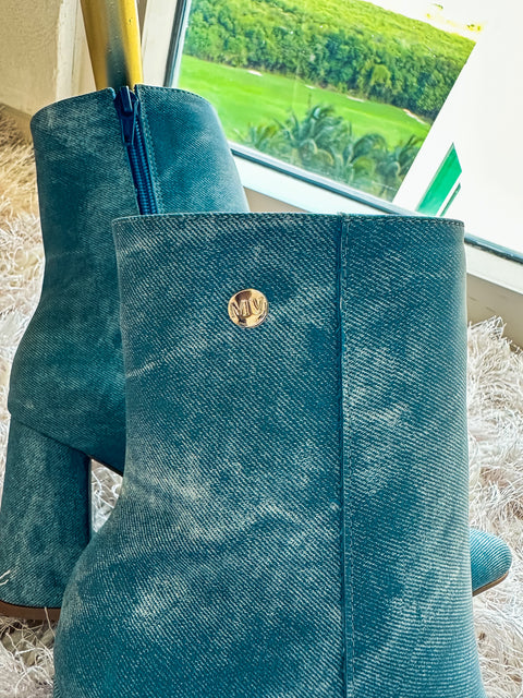 Blooming Boots Denim Blue