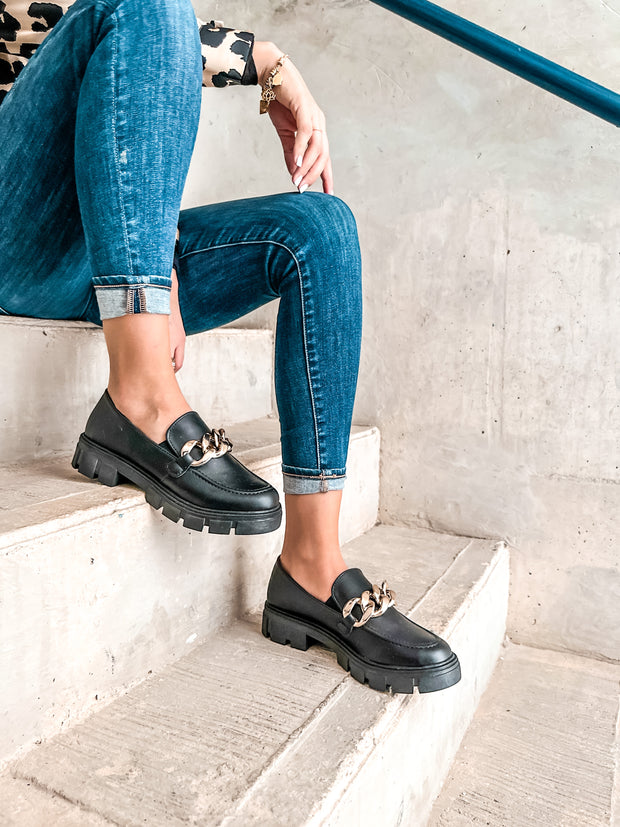 Columbia Black Loafers