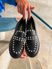 Pearl Black Loafers