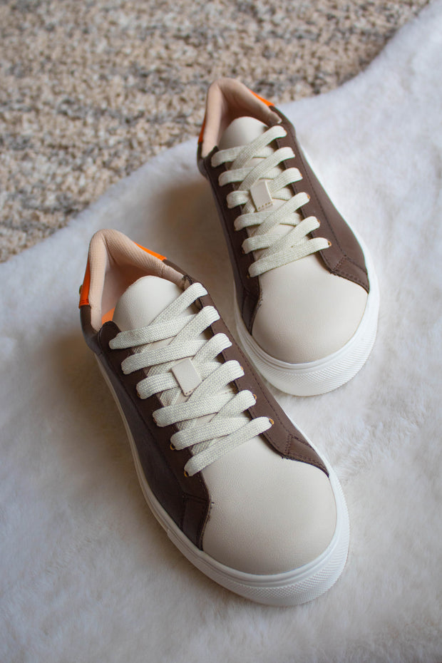 Praga Sneakers Brown & Orange