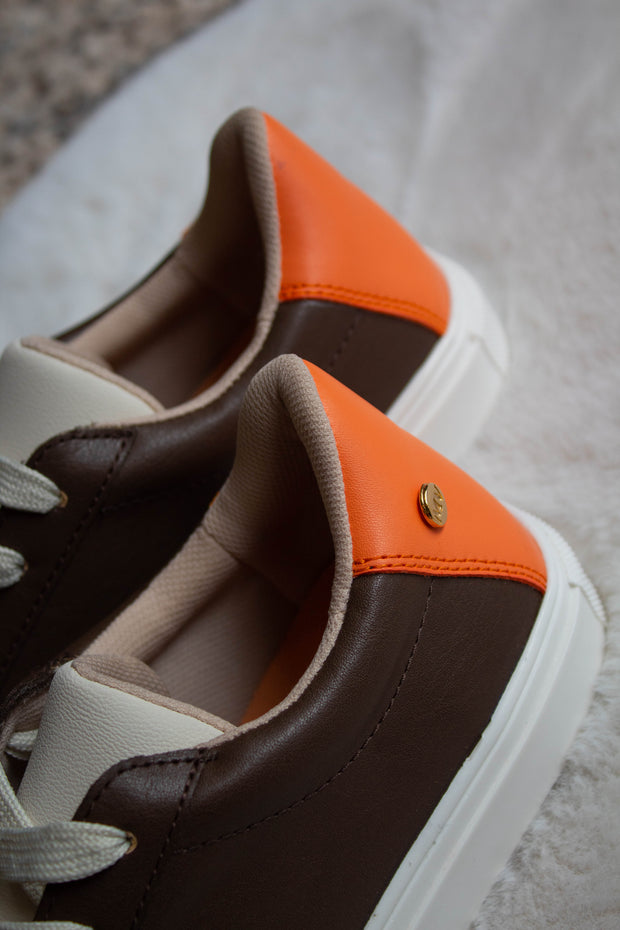 Praga Sneakers Brown & Orange