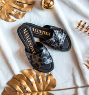 Tessa Sandals Feline Silver
