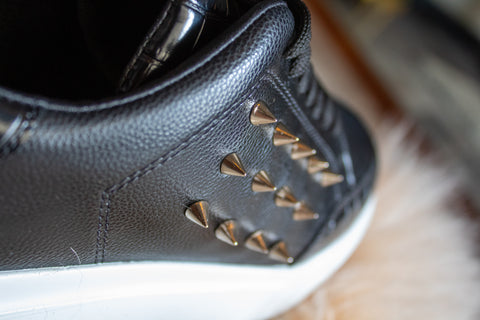 Dublin Sneakers Black Coco & Silver Studs