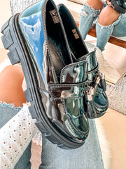 Stanford Shiny Black Loafers